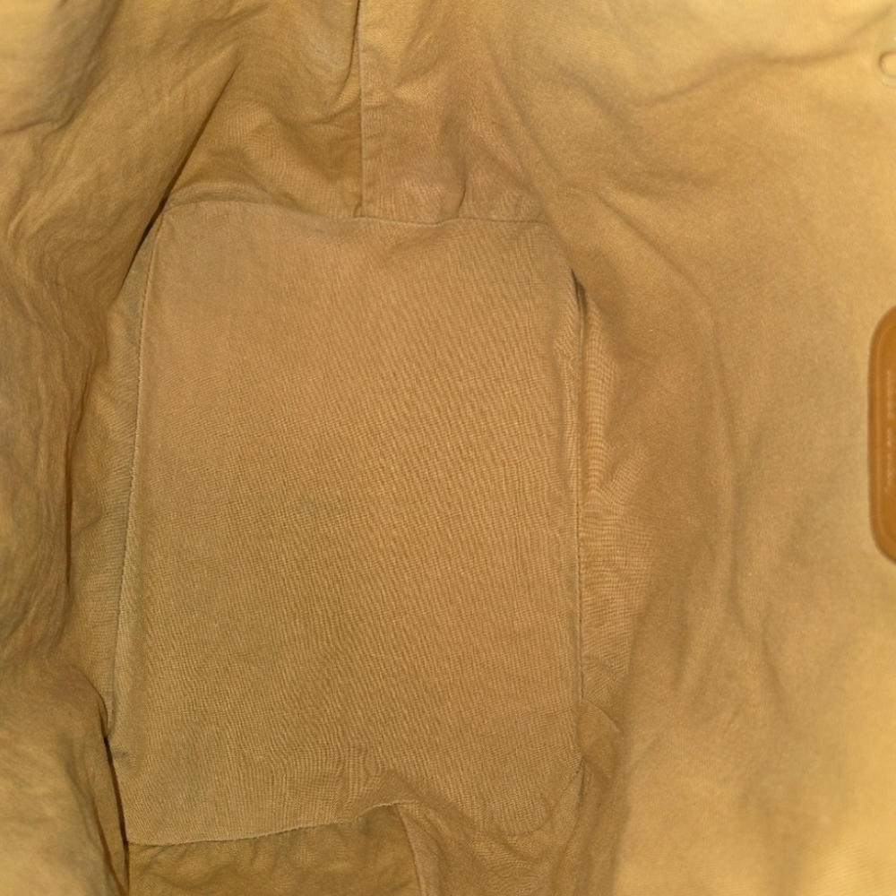 Trussardi-(Vintage) Collezione Crespo Canvas Leather Bucket Bag-EUC - Picture 9 of 15